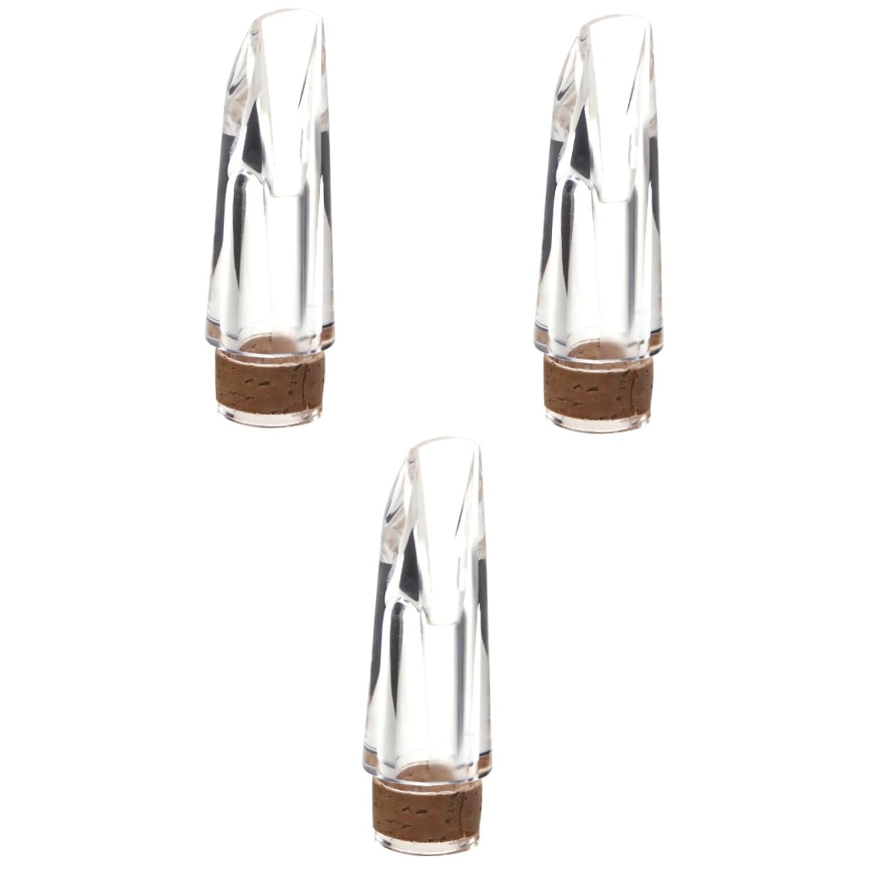Toyvian 3pcs Clarinet Jazz Mouthpiece Ligature Clarinet Bolwtorch Abs Material Practice