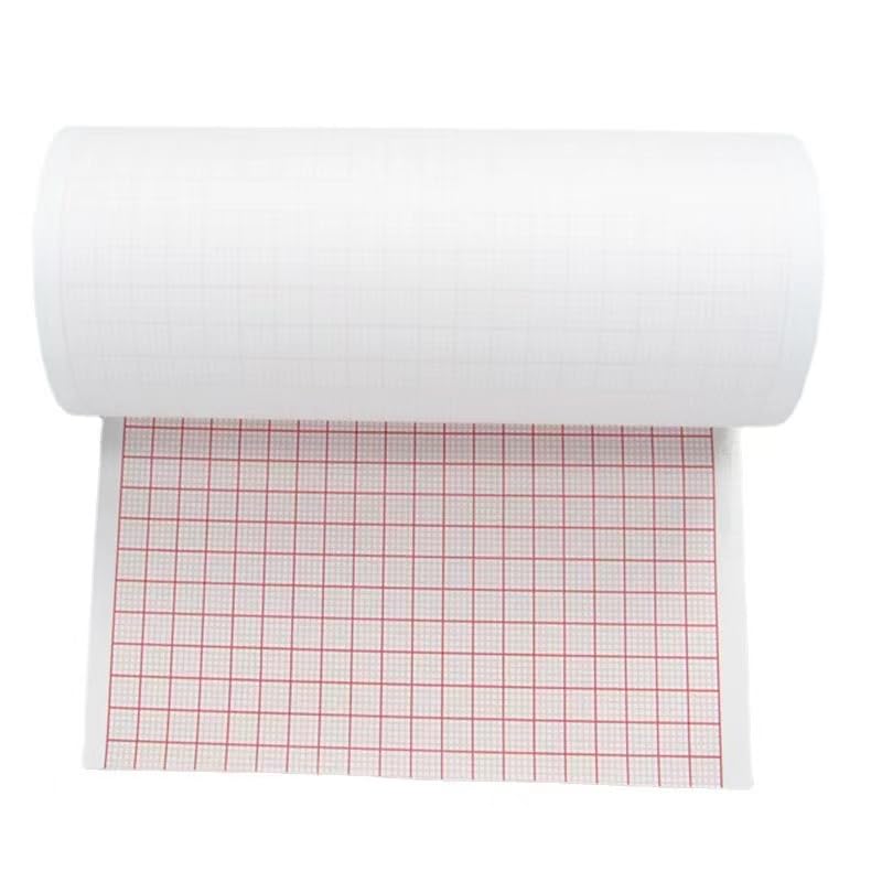 5 Rolls EKG ECG Paper, 50mm X 20m(1.96 in X 787.4 in) Thermal Recording Sheets for Home EKG Machine, EKG ECG Chart Paper