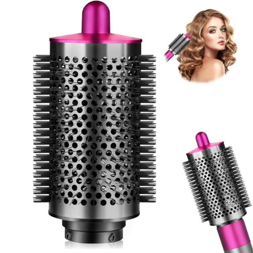 Large Round Volumizing Brush for Dyson Airwrap Attachments, Accessories for Airwrap HS01/HS05,Big Size Hair Styler Blow Dryer Brush (Rose)