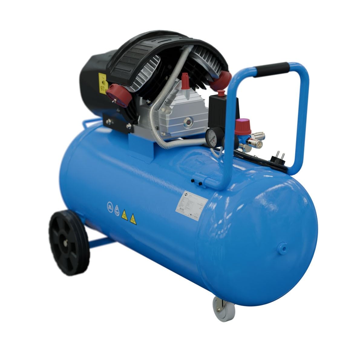AIRPRESS - Compresor de Aire de dos pistones HL 425-90V 10 Bar 3 CV/2.2 KW 230 /min 90 LTS. con Juego de 6 Accesorios neumáticos