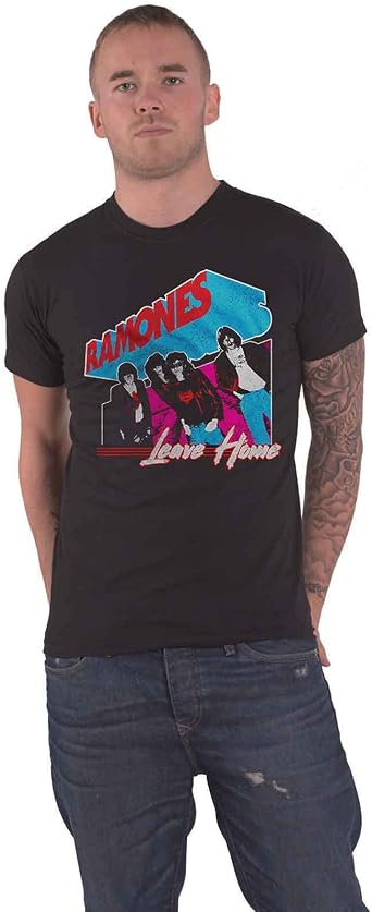 Ramones Mens Leave Home T-Shirt Black