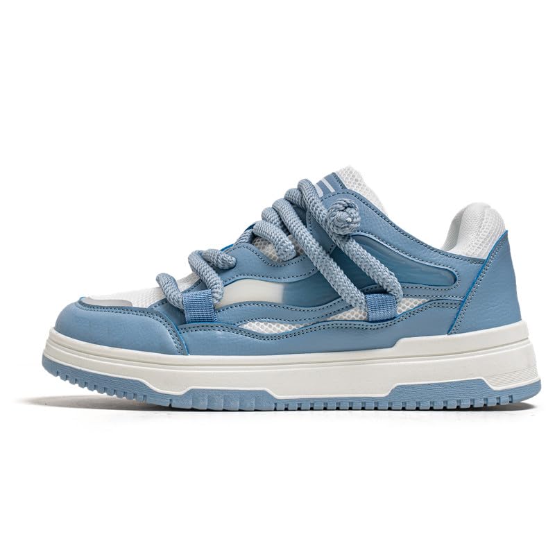 Men's Casual Shoes Fashion Platform Chunky Sneakers Trendy Comfortable All Seasons Men's Lace Up Sneakers