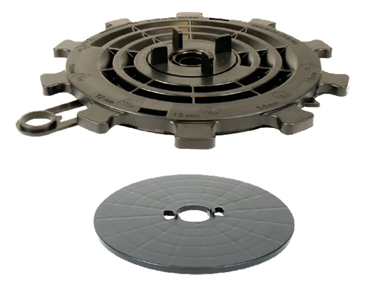 StrataRise 1020 Extra-Low Profile Pedestal for Pavers - 30 Pack (with 4mm Spacer fins)