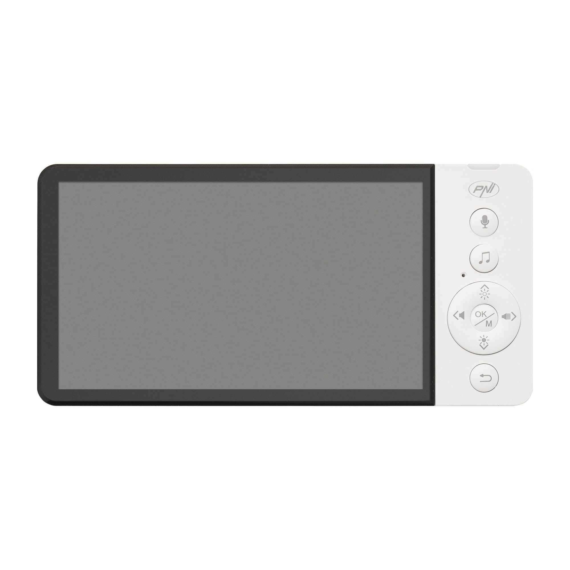 PNI Monitor de Video para bebé BM500 Pantalla de 5 Pulgadas inalámbrico 2.4 GHz, Sensor de Temperatura, VOX, visión Nocturna, función de Zoom, Canciones de Cuna