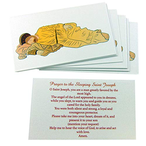 Prayer to the Sleeping Saint Joseph Holy Cards Bulk Pack, Set of 10