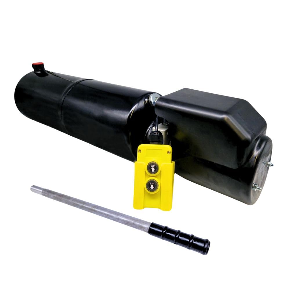 24 V DC einfachwirkendes Hydraulik-Netzteil 2 kW mit 15 l Stahltank und Handpumpe