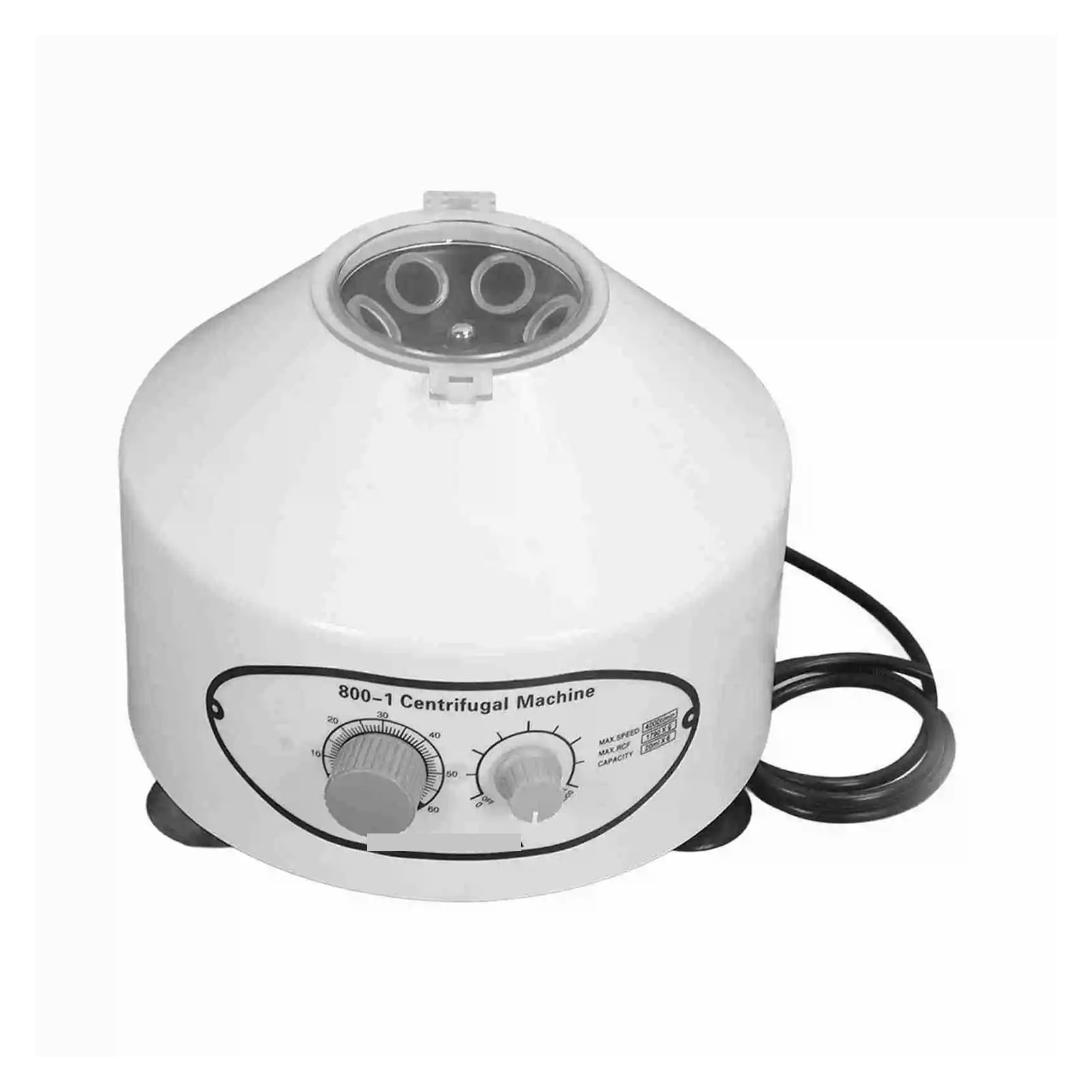 Centrífuga de mesa, 800-1 Centrífuga De Sobremesa Laboratorio 4000 RPM Máquina Eléctrica 1790xg Con Temporizador Y Control Velocidad Tubos 12 Ml X 6