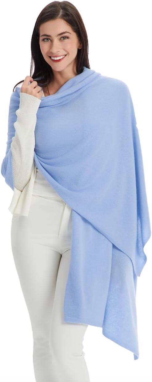 Seasons Comfort 100% Mongolian Luxury Cashmere Shawl - Oversized Pashmina Wraps, Featherlight Scarf, Timeless Design