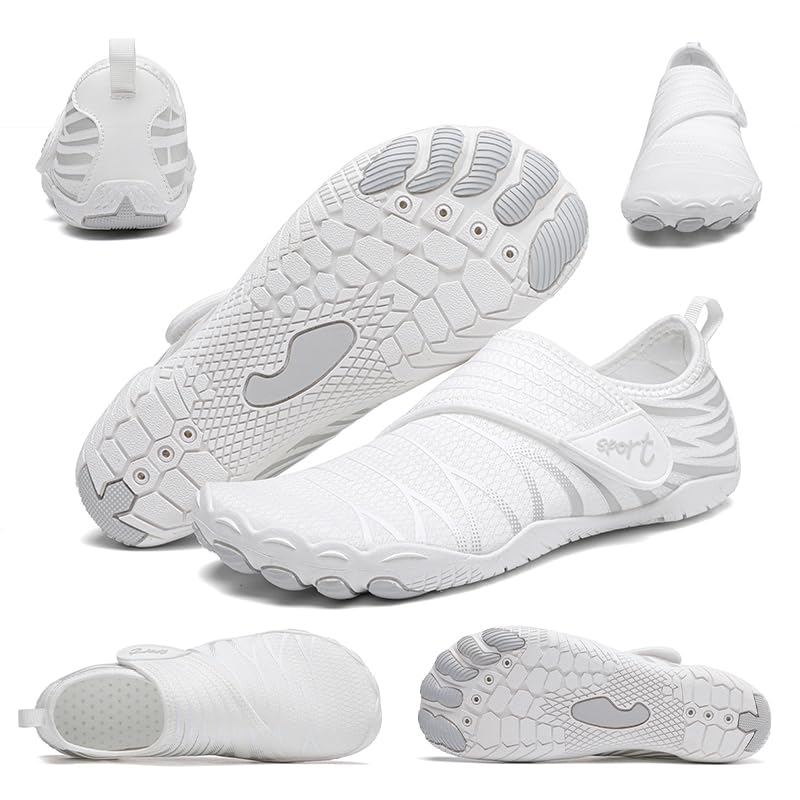 Men’s Barefoot Shoes for Outdoor, Sports, Gym, Water, Swim, Beach, Yoga, Walking, Quick-Dry - White WW1 (White, UK Footwear Size System, Adult, Men, Wide, 8) (B0DCGL1B2W) Amazon Price History, Amazon Price Tracker