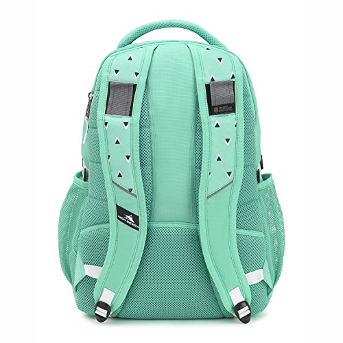Image of High Sierra Swerve Laptop Backpack, Aquamarine /Tri Geo /White, 19 x 13 x 7.75-Inch