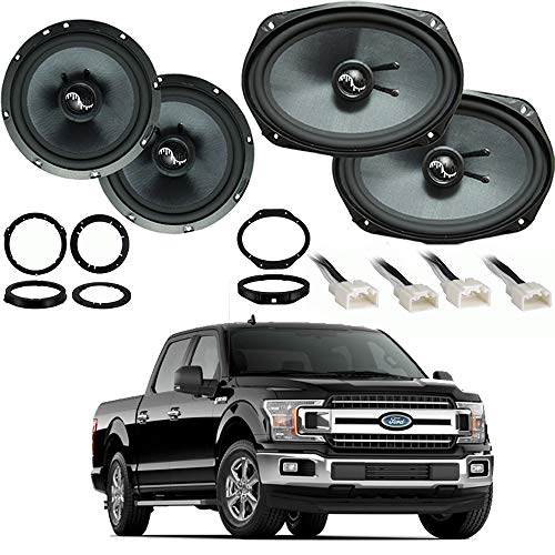 Compatible with Ford F-150 2015-2019 Premium Speaker Upgrade Package Harmony C65 C69 Speakers