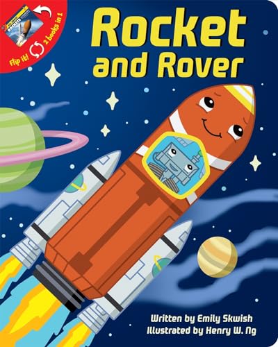 Rocket and Rover and All About Rockets 2-in-1 Board Book - PI Kids