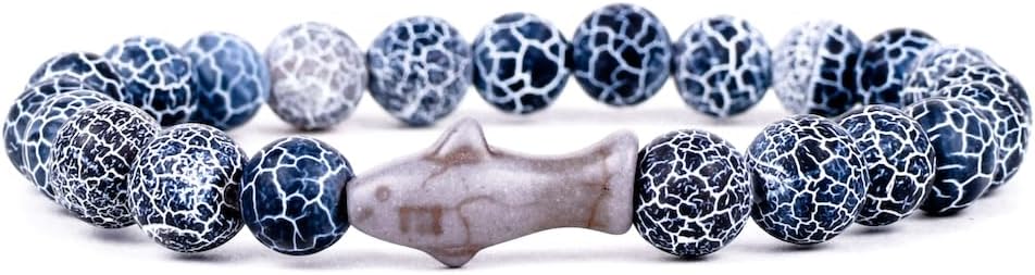 Shark Tracking Bracelet – Track a Real Shark's Journey – Supports Wildlife Conservation – Elastic – on Interactive Mobile App Map – Unisex Ocean Conservation Gift