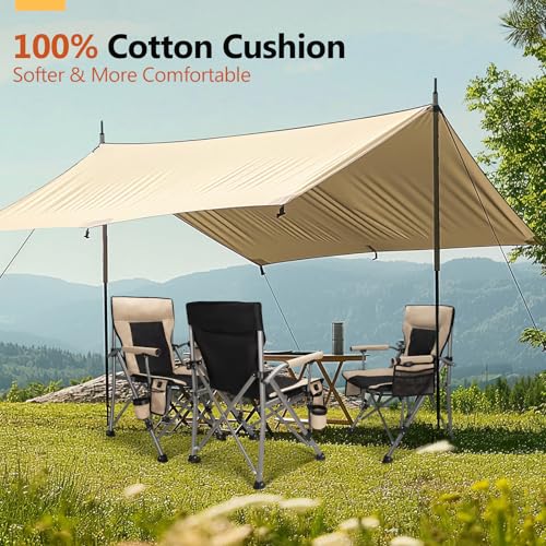 QUYUAN Silla de Camping Calefactable con Batería de 20,000 mAh, Plegable y Resistente, Para Camping en Invierno miniatura 4