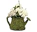 Lillian Rose Moss Watering Can Flower Basket Wedding Decor, 9.5 x 5