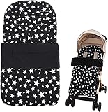 ❤️Perfekt für Reisen: Der Baby-Kinderwagen-Schlafsack hat ein Sterndruckmuster, das sehr schön aussieht. Dick, super weich, winddicht und warm. Holen Sie sich unsere Baby-Schlafsäcke für den Kinderwagen. Auch im kalten Winter können Sie und Ihr Kind ausgehen, um die Sonne zu genießen und die Natur zu berühren. Es kann ein großes Wattepad sein, sehr praktisches Design. Wunderbares Geschenk für Neugeborene für Ihre Freunde oder Familienmitglieder.