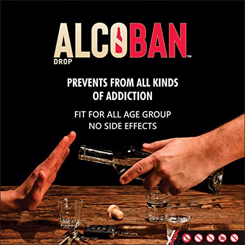 Image of Alcoban Anti-Addiction Drops Combo - Nasha Mukti for Alcohol, Smoking & Tobacco - Liver Tonic & Immune Booster (3 Bottles)