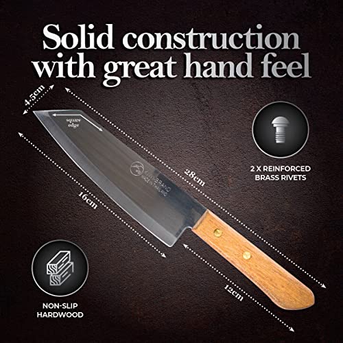 Kiwi Messer 16,5 cm mit Holzgriff zum Kochen