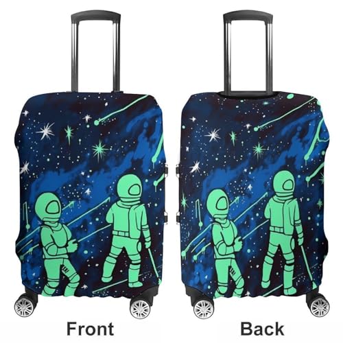 Glow In The Dark Luggage Cover, Washable Elastic Suitcase Cover Protector Fit 18-32 Inch Luggage3