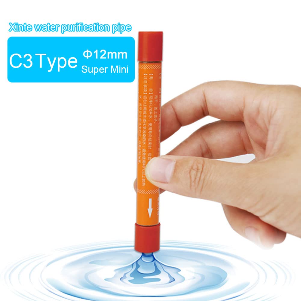 Filtro dell'acqua per esterni, mini filtro per acqua potabile, 7 livelli di filtrazione, purificatore dell'acqua di emergenza, per escursioni, trekking, viaggi