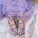 CCJRLM Mirabel Isabela Shoes for Girls Costume Cosplay Dress Up Embroidery Mary-Jane Ballet Shoes Purple