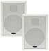 Produktbild Flatpanel Lautsprecher 2-Wege 40Watt 2 Stück Wand-Lautsprecher 37mm flach Aufbau-Lautsprecher Weiß