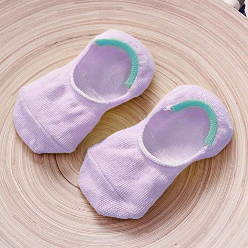 Purebesi Babysocken Mädchen,Baumwollsocken rutschfeste Silikonbaby Unsichtbare Socken Flache Mundsocken Warm Winter