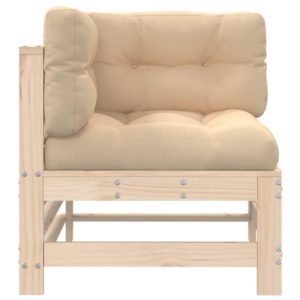 ARKEM Divani Angolari con Cuscini 2 pz in Legno Massello di Pino,Divano di Pallet levigata e piallata,per Interni ed Esterni Poltrona/Divano per Patio