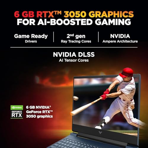 Image of HP Victus, Intel Core i7, 13th Gen-13620H, 6 GB RTX 3050 Gaming Laptop, (16GB DDR4, 512GB SSD) 144Hz,300 nits, IPS, 15.6inch(39.6cm) Win 11, M365* Office24, Blue,2.29kg, Backlit,fa2077tx