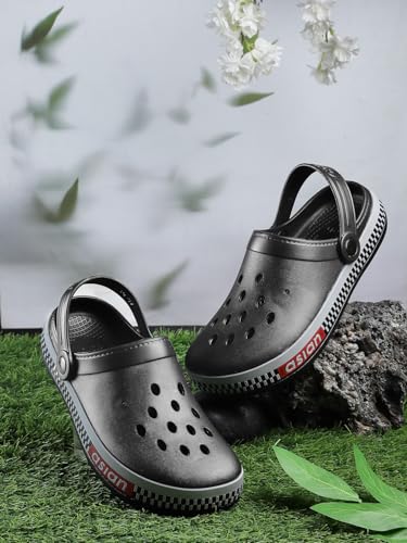 Image of ASIAN Men's AGC-02 Trendy Stylish Fashionable Clogs | Sandals with Lightweight Regular wear Casual Clogs with Ultra Soft & Flexibility Technology Clogs for Men's & Boy's