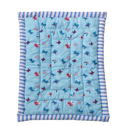 Image of Cotton Baby Sleeping Bed Set Godari Baby Cradle Mattress, Multi Purpose Cushioned Sleeping Mat for 0 to 2 Years, 77x55 cm, Washable and Reusable
