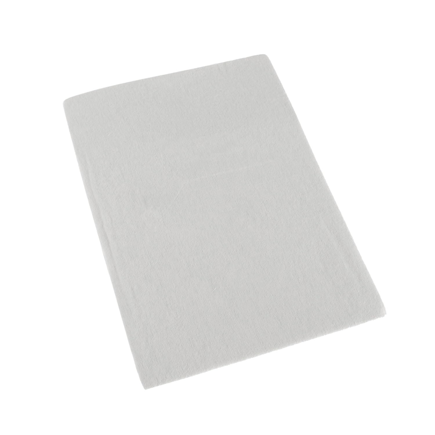 Homescapes Unisex White 100% Brushed Cotton Cot Flat Sheet Single Pack, 100 X 150 Cm In Infant