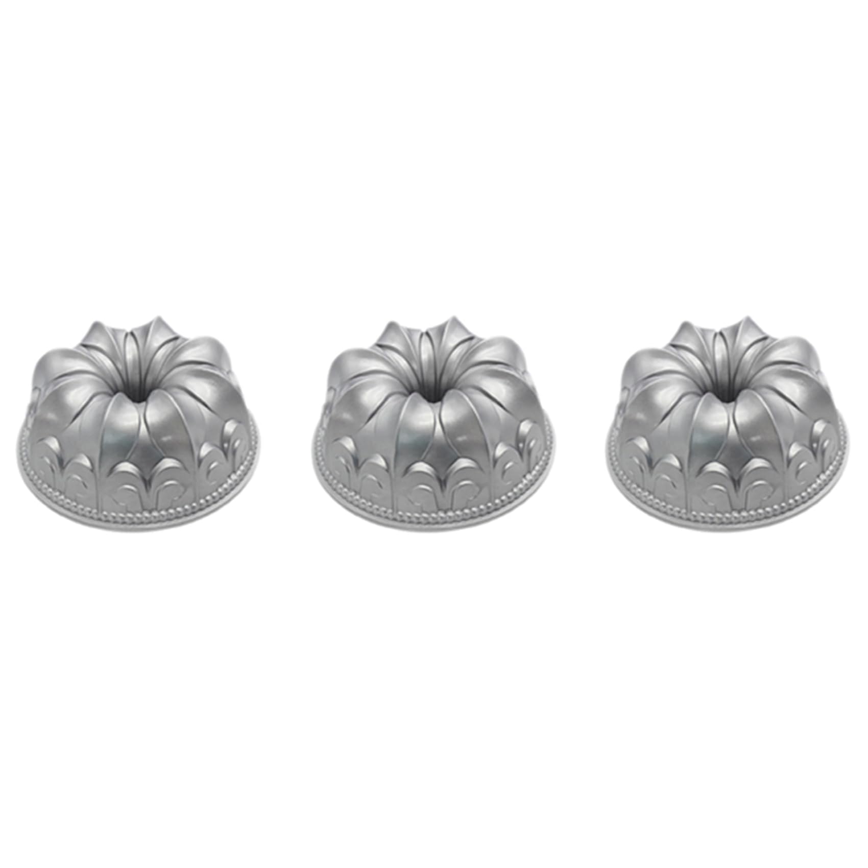 3X El Molde para Pasteles de Charlotte,Molde Pastel de Aleación de Aluminio DIY Hornear Postre Mousse Cake Herramienta Cocina Herramienta Bandeja
