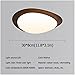 VERSLEH LED 3-Color Dimming Ceiling Lamp, Creative Flush Mount Light with 3000-6000K Adjustable Color Temperature, Minimalist for Hallway, Bedroom, Balcony Lighting Fixtures(Walnut Wood,30m)