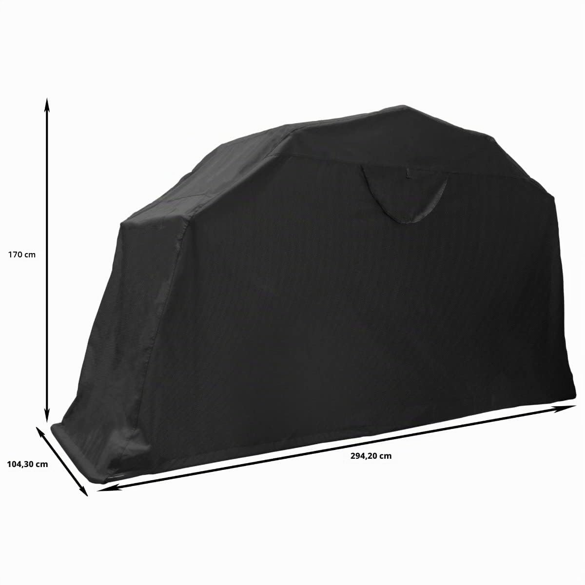 Telaio Protezione Moto Tenda Garage Aperto per Motociclette e Biciclette - Coprimoto Impermeabile 170cm A x 104cm L x 294cm P