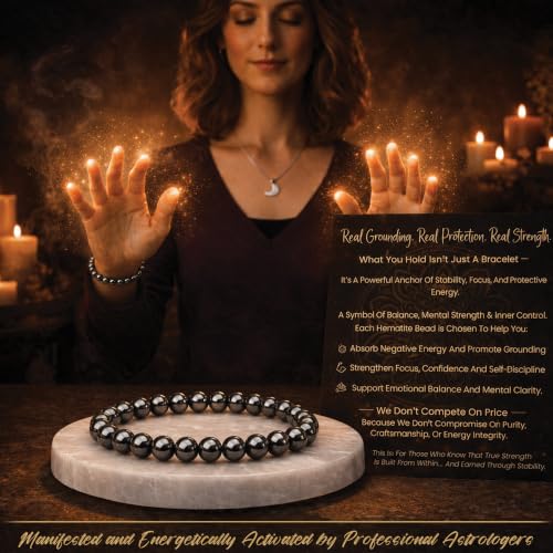 Image of ORBON Certified Natural Crystal Stone Bracelet for Men & Women | Powerful Gemstone Bracelet | Real Certified Stones with Authenticity Certificate & Activation Card