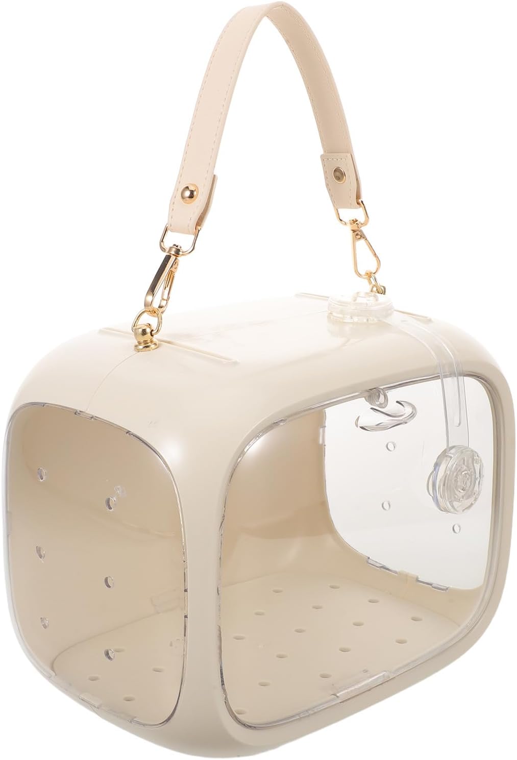 Kisangel Portable Parrot Carrier Travel Cage with Handle, Breathable Small Bird Outdoor Bag for Budgie, Lovebird, and Parakeet Transportation