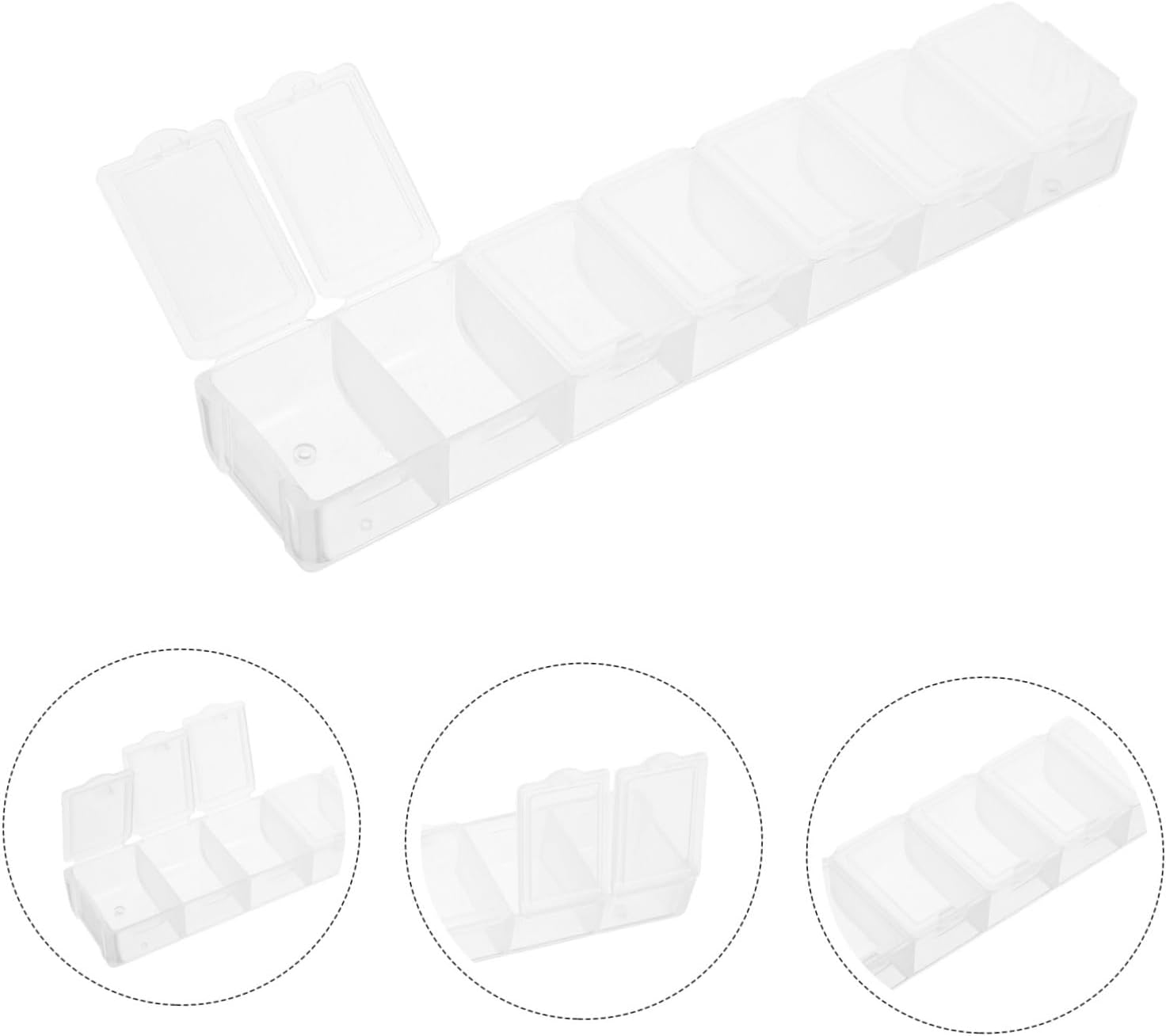 7-grid Plastic Storage Box for DIY Jewelry Parts
