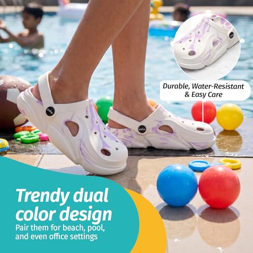 Image of YOHO Splash Multi Color Clogs for Kids, Boys & Girls | Waterproof Monsoon Footwear & Rainy Sandals | Adjustable Strap