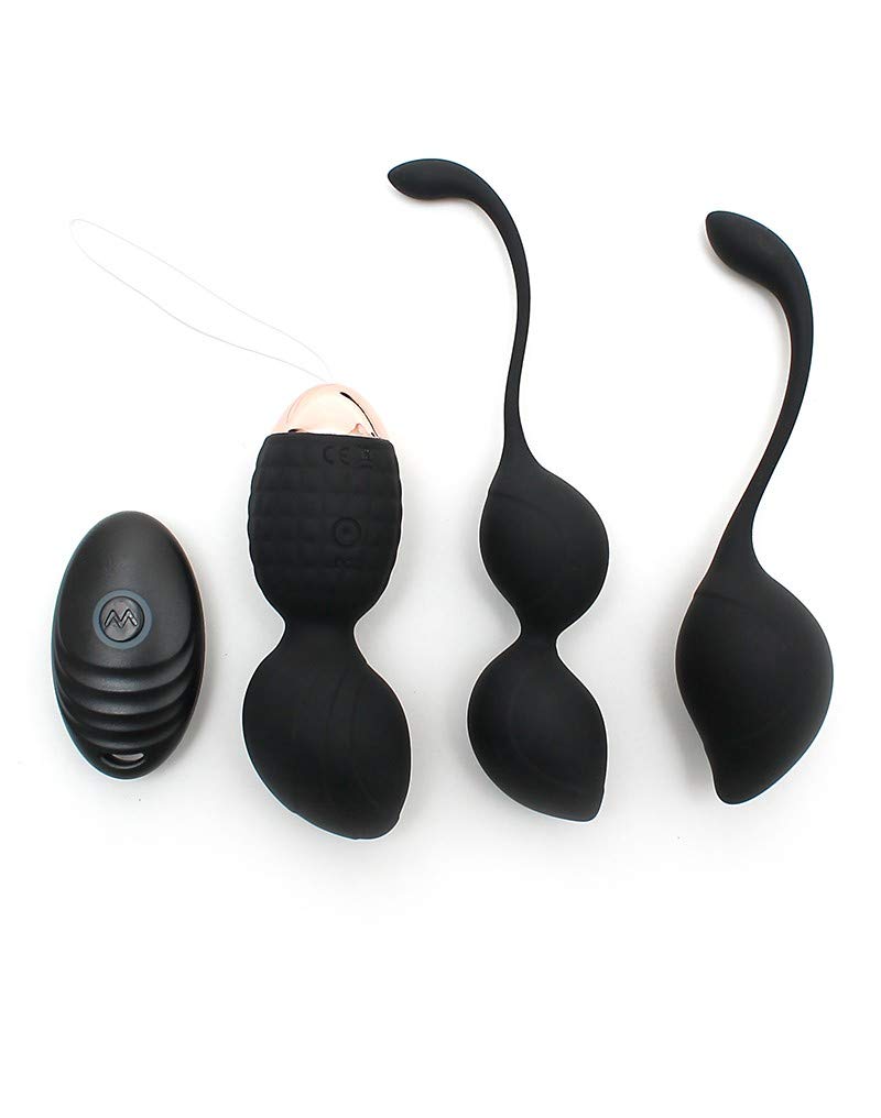 Rimba Rimini Boules de kegel Doré/Noir Ø 3.6 x 14.2 cm/Ø 2.9 x 16 cm/Ø 3.5 x 10.2 cm