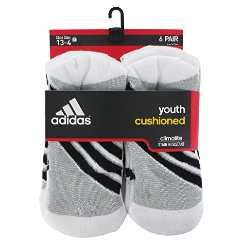adidas unisex-child Kids-boy's/Girl's Cushioned Crew Socks (6-pair)2