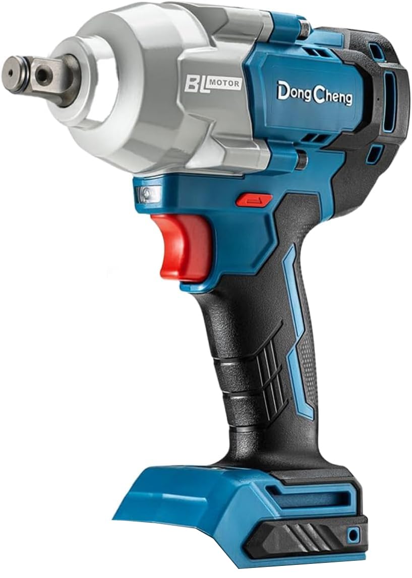 Dong Cheng 20V Brushless Impact Wrench, 515 ft-lbs (698N.m) High Torque, 1/2 inch 4-Speed Cordless Impact Gun, Power Wrench for Automotive Use, Bare