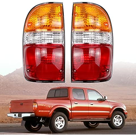 RYANSTAR RACING Tacoma Pickup Left & Right Tail Light Assemblies 2001 2002 2003 2004 Replace 81560-04060、81550-04060 TO2800139、TO2801139 Cover
