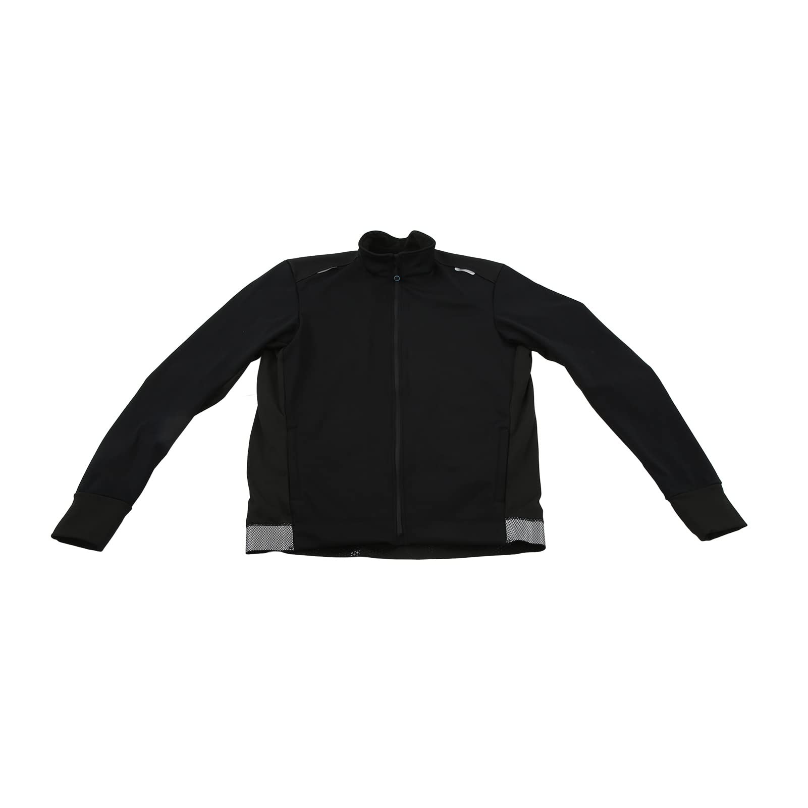 Chaqueta de Ciclismo Impermeable Reflectante a Prueba de Viento Cómoda Manga Larga para Deportes Al Aire Negro 1 X Ropa de Ciclismo (SG)