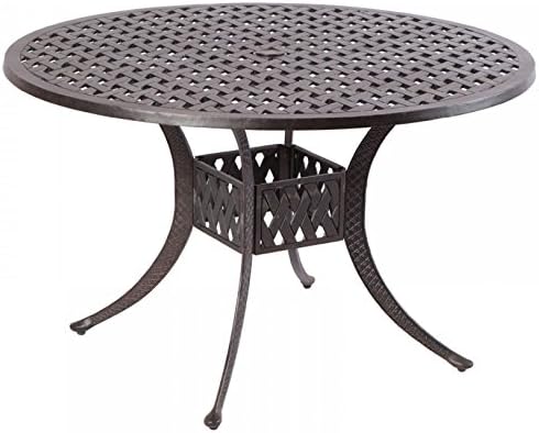 Heritage Outdoor Living Nassau Cast Aluminum 48" Round Table - Antique Bronze