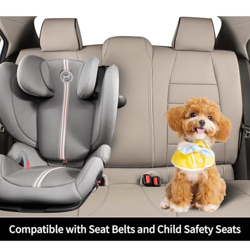 Image of EKR Rav4 Seat Covers Custom Fit for Toyota Rav4(Gasoline) 2019 2020 2021 2022 2023 2024 2025 LE /XLE /XLE Premium /Limited,Leather Car Seat Cover Full Set for SUV,Faux Leather(Beige)