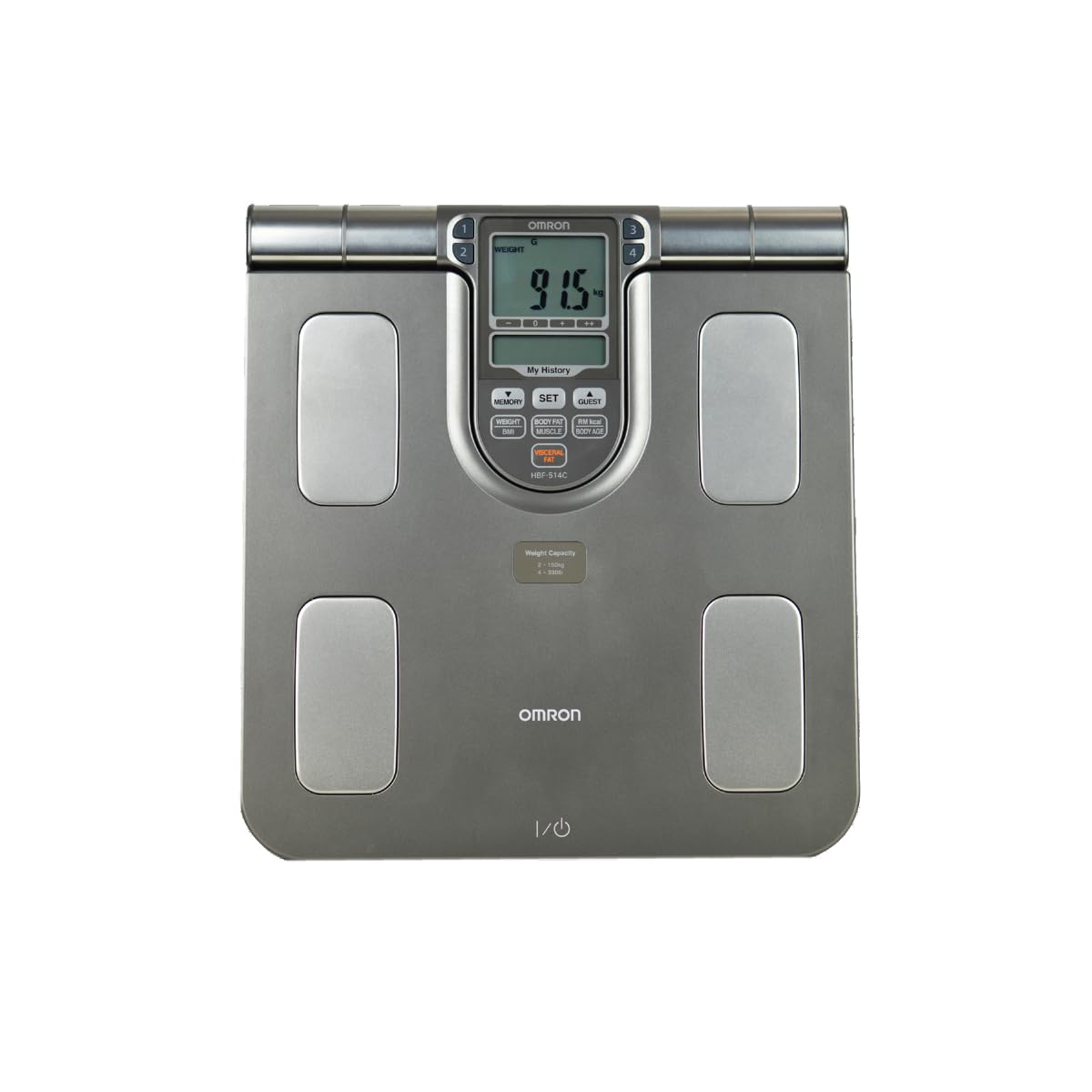 OMRON Báscula Corporal Digital HBF-514C, 7 Indicadores de Salud