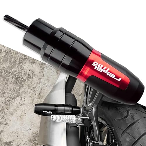 Aveko For Honda REBEL 1100 DCT CMX 11002021-2022モーターサイクルCNCアクセサリー落下保護用エキゾーストスライダークラッシュパッドスライダーロゴ付き red