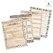 CTP Core Decor Black, White, and Wood Classroom Essentials 4-Chart Pack (Creative Teaching Press 10990)