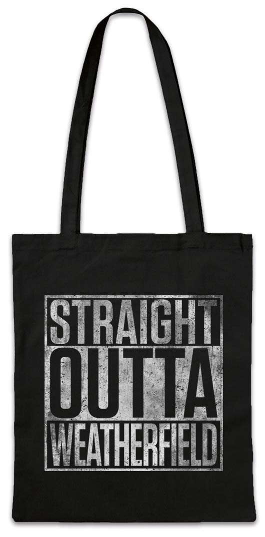 Urban Backwoods 'Straight Outta Weatherfield' Reusable Cotton Shopper Bag - Hipster Design Shopping Tote